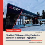 Mitsubishi Philippines Hiring Production Operators in Batangas – Apply Now