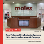 Molex Philippines Hiring Production Operators 2026 | Open House Recruitment in Pampanga
