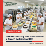 Masuma Food Industry Hiring Production Aides in Taguig | 1-Day Hiring Event 2026