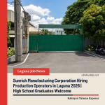 Sunrich Manufacturing Corporation Hiring Production Operators in Laguna 2026 | High School Graduates Welcome