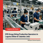EMS Group Hiring Production Operators in Laguna | Biñan & Calamba Jobs