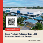 Epson Precision Philippines Hiring 1,000 Production Operators in Batangas