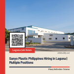 Sanyo Plastic Philippines Hiring in Laguna | Multiple Positions