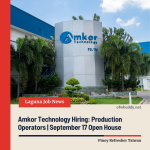 Amkor Technology Hiring: Production Operators | September 17 Open House