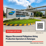 Nippon Micrometal Philippines Hiring Production Operators in Batangas